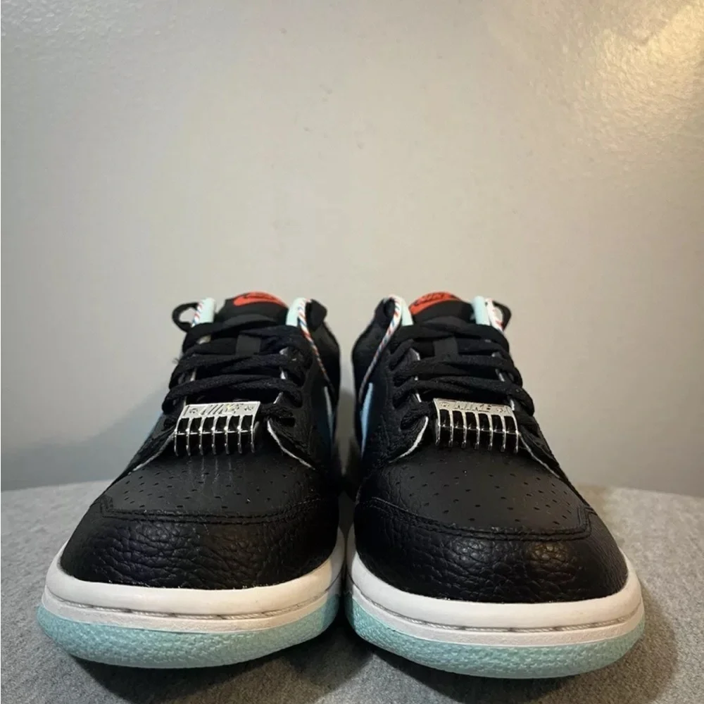 Nike Dunk Low Retro SE (GS) Barber Shop Black Shoe Size 7Y/Women 8.5 DN3351-001 - Picture 2 of 11